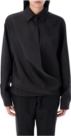 Valentino Dames, Blouses & Shirts, Zwart, Maat: 3XS Zijde