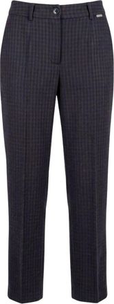 Baldinini Pantalones Cortos a Cuadros - Trousers - Mujer - Azul - S