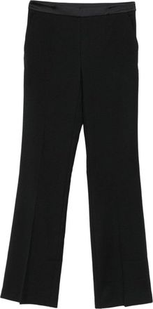 Twin-Set Straight-Leg Trousers With Flared Hem