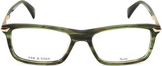 Rag & Bone Mens Green Rectangular Eyeglass Frames RNB7050-1
