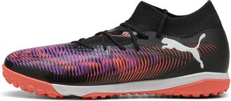 Puma Unisex Future 8 Match TT Soccer Shoe, Black White-Glowing RED, 7.5 UK