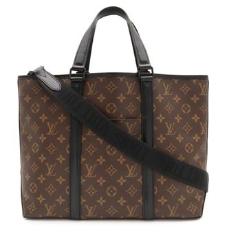Louis Vuitton Brown Monogram Macassar Monogram Pouch Shoulder Bag Tote Bag (Pre-Owned)