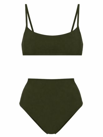 Lido Green Solid Swimwear