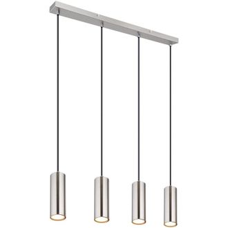 Globo Lighting L&aacute;mpara Colgante - Robby - N&iacute;quel - Metal - Gran L&aacute;mpara