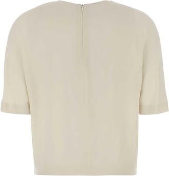 Giorgio Armani Silk T-Shirt - Beige
