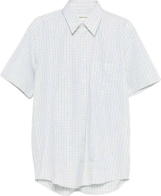 Namacheko Cordelia Geruite Blouse - Heren - Korte mouwen Overhemden - Groen - S - Katoen - Overhemden