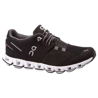 On Cloud Textile Synthetic Womens Low Top Trainers - Black White - Size:UK 3.5