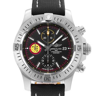 Breitling Pre-owned Breitling Avenger Chronograph 45 Automatic Chronometer Black Dial Mens Watch A133171A1B1X1