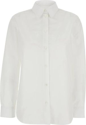 Burberry Ellora Shirt - Dames - Overhemden - Wit - XS - Katoen - Overhemden