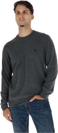 Timberland Trui met ronde hals - Heren - Ronde hals truien - Grijs - L - Wol - Truien & Vesten