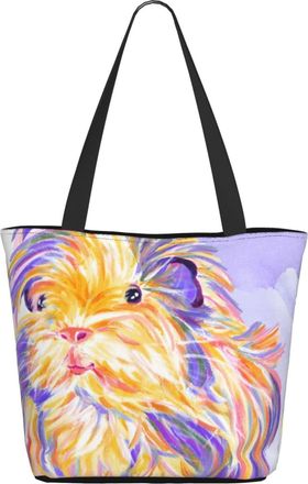 AOOEDM Colorful Guinea-Pig Ladies Shopping Bag 13x11x7in.The Perfect ValentineS Day Gift.It Is The Best ValentineS Day Gift For Mom, Daughter, Wife,Etc