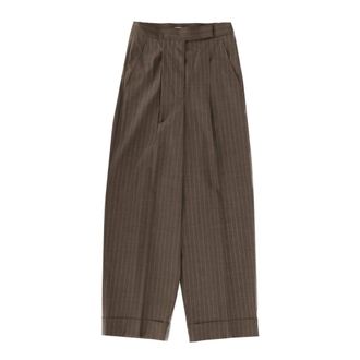 Max Mara Tapered Trousers, female, Brown, Size: 2XS Manetta Trousers