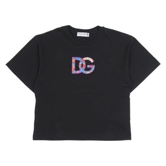 Dolce & Gabbana T-Shirts, female, Black, Size: 2XS T-Shirts