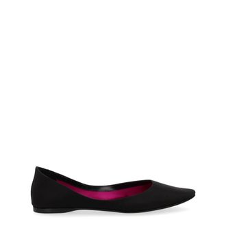 Saint Laurent Crepe Satin Ballerina - female - Saint Laurent - Ballerina Shoes - Black - 4 UK - Shoes