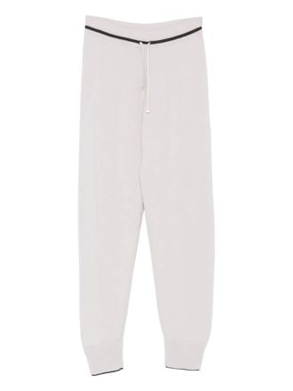 Eleventy drawstring knitted track pants - Grey