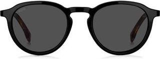 BOSS 51mm Round Sunglasses in Black Havana at Nordstrom Rack