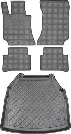 OEM Juego De Alfombrillas De Goma Para Coche Y Alfombrilla Para Maletero Para Mercedes Clase E W212 Cabrio (3 Puertas) De Mayo De 2010 A Noviembre De 2016