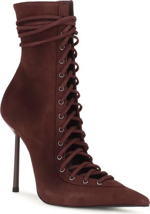 Le Silla Womens Colette Ankle Boots Cherry Calf Leather Bos Taurus