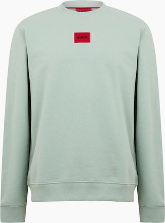 HUGO BOSS Mens Diragol Crew Neck Sweatshirt - Green - Size: 44