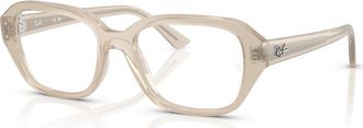 Ray-Ban 51mm Square optical glasses in White at Nordstrom