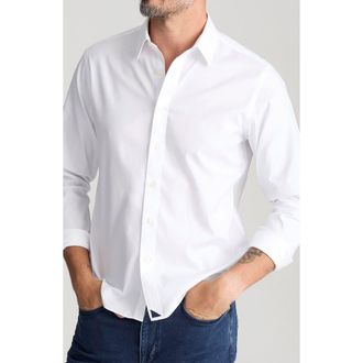 UNTUCKit Las Cases Wrinkle Resistant Button-Up Shirt in White at Nordstrom, Size Xxx-Large