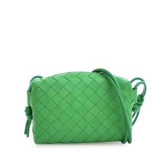 Bottega Veneta Tweedehands Mini Lamsleren Intrecciato Loop Camera Tas