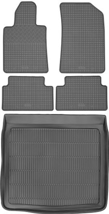 OEM Peugeot 508 I Estate (sw) De 2011 A 2019 Set - Alfombrillas De Goma Para Coche + Alfombrilla Para Maletero