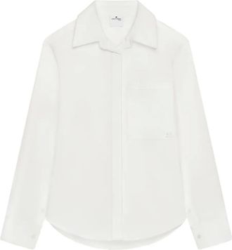 Courr&egrave;ges Overhemd met knopen - Wit