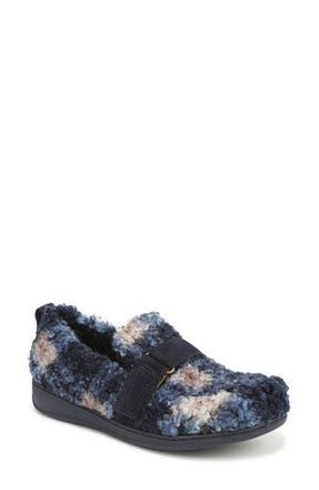 Vionic Imogen Faux Shearling Clog in Navy Multi at Nordstrom Rack, Size 6
