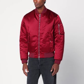 Gucci Rosso Ancora Bomber in heavy nylon canvas