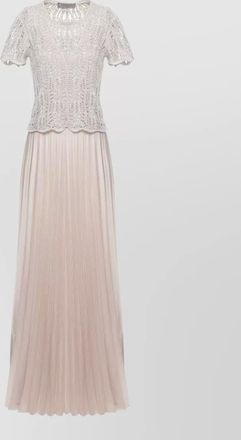 D.exterior pleated maxi dress
