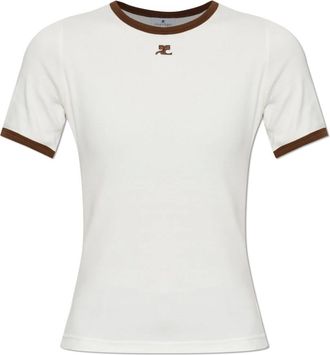 Courr&egrave;ges Donna, Top, Beige, XS, new