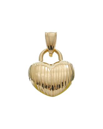 Italian Gold, Inc 14K Polished/Diamond Cut Puffed Heart Pendant