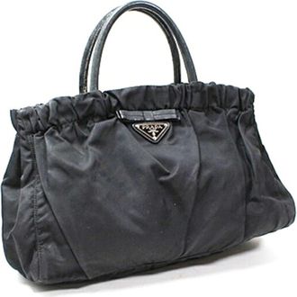 Prada Black Nylon Tote Bag (Pre-Owned)