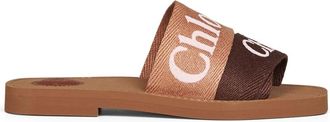 Chlo&eacute; Schoenen, Dames, Bruin, 39 EU, Polyester, Woody Platte Sandalen