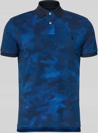 Polo Ralph Lauren Slim Fit Poloshirt aus reiner Baumwolle in Dunkelblau, Gr&ouml;&szlig;e XXL