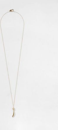 Bottega Veneta Collana Sardine in argento placcato oro con ciondolo