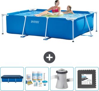 Intex Piscina Con Estructura Rectangular - 220x150x60 Cm - 7-piezas Scb3