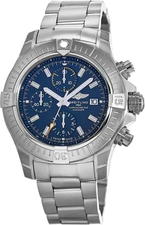Breitling Avenger Chronograph 45 Automatic Blue Dial Stainless Steel Mens Watch A13317101C1A1