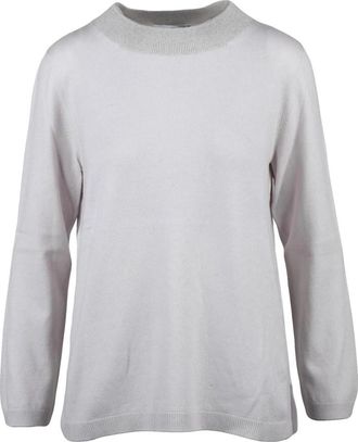 Gran Sasso Pullover met ronde hals - Dames - Ronde hals truien - Beige - M - Wol - Truien & Vesten