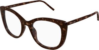 Saint Laurent Glasses, female, Brown, Size: 55 MM Optical Frame