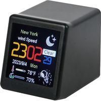 OEM Reloj Inteligente Con Indicador Meteorol&oacute;gico, Mini Reloj Con Wifi Para Tv, Accesorio Digital Creativo, Mini Reloj, Permite Subir Im&aacute;genes/gifs Person