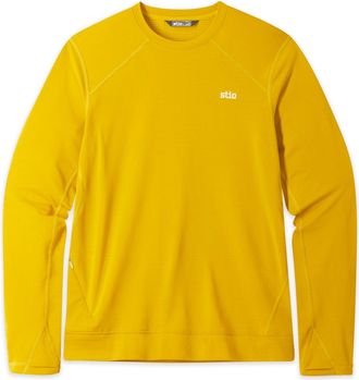 Stio | Mens Trax Power Grid Crew Top, Size Extra Large in Sun Valley