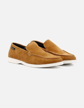 Ben Sherman Mens Ben Sherman Amarillo Suede Mens Tan Loafers - Brown - Size: 11