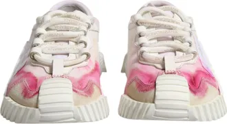 Dolce & Gabbana White NS1 Lace Up Low Top Sneakers Womens Shoes (Pre-Owned)