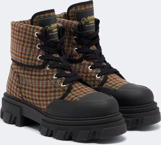 Ganni Botas a cuadros