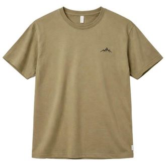 Mazine Chest Print T-Shirt f&uuml;r Herren | beige