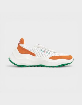 Casablanca Mens Atlantis Sneaker White Orange - Size: 11.5
