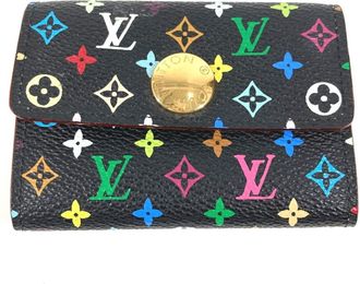 Louis Vuitton Black Monogram Multi-Color Noir Monogram Multicolore Coin Purse/Coin Case (Pre-Owned)