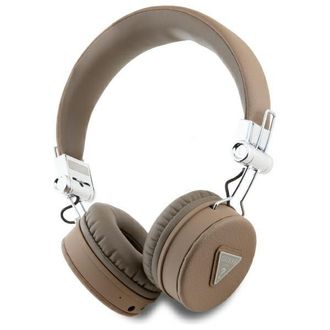 OEM Auriculares Supraaurales Bluetooth Guess Enc Gubh70pgtspsw, Color Marr&oacute;n Con Textura Cl&aacute;sica Y Forma Redonda